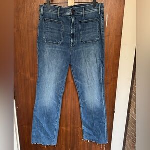 MOTHER Hustler Patch Pocket Ankle Fry (NWT)